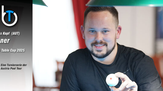 Blue Table Cup 2025 – Mathias Kopf gewinnt. Verdienter Triumph beim 8. Qualifier.